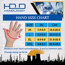 Handlandy Men Mechanics Touchscreen Gloves TPR Impact Reducing 6081