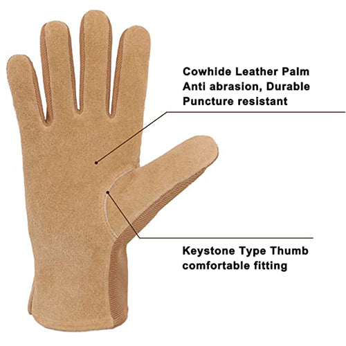 Handlandy Bundle - 2 Pairs Utility Mechanic Working Gloves for Women, Gardening Yard Gloves