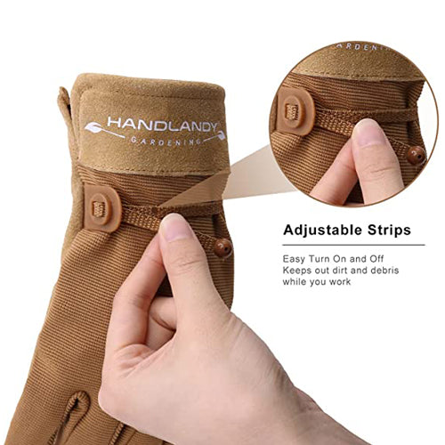 Handlandy Bundle - 2 Pairs Utility Mechanic Working Gloves for Women, Gardening Yard Gloves