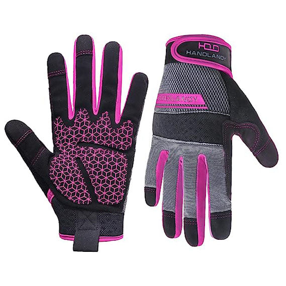 Handlandy – gants de mécanicien de travail pour femmes, extensibles et confortables, 6035P