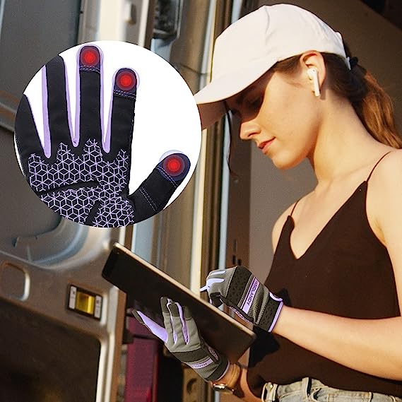 Gants de travail utilitaires Handlandy pour femmes, en néoprène à écran tactile, Yard 6035VI