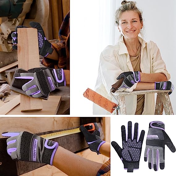 Gants de travail utilitaires Handlandy pour femmes, en néoprène à écran tactile, Yard 6035VI