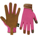 HANDLANDY Gardening Gloves for Women, Breathable Ladies Leather Garden Yard Gloves Best Gift for Gardeners 5219