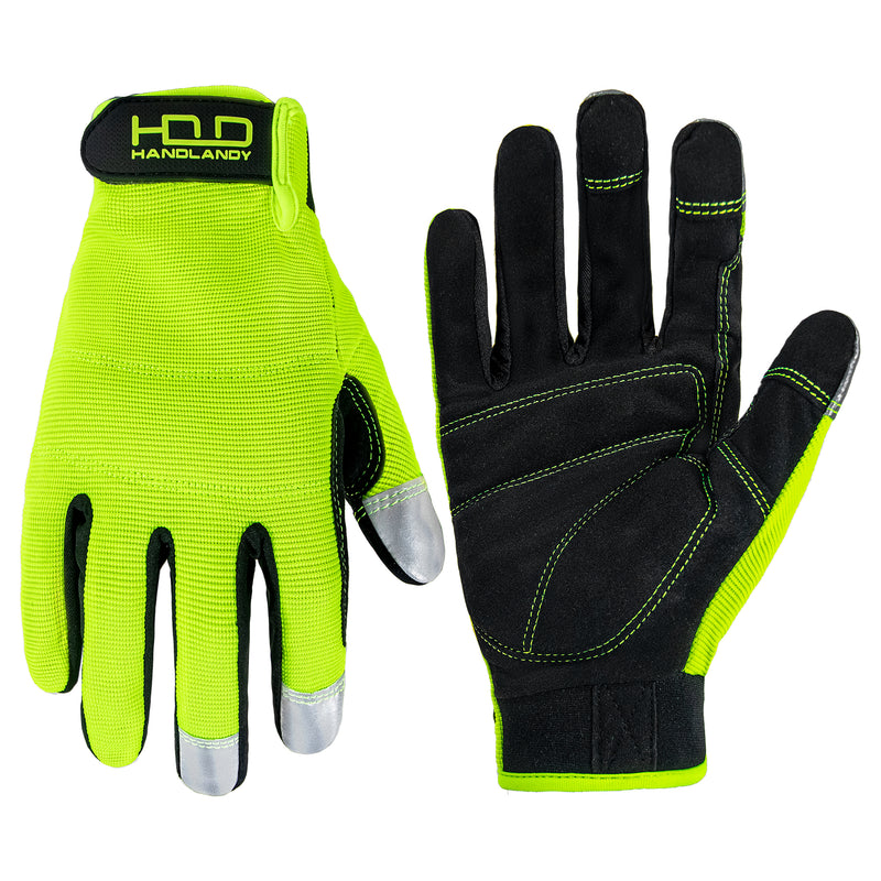 handschuhe mit touchscreen Handandy Hi-Vis Orange Handschuhe Touchscreen Herren Arbeitsdienstprogramm 5972OG
