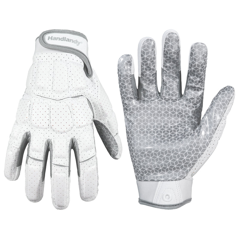football lineman handschuhe HANDLANDY Lineman Gloves for Men, Grippy Padded Offensive Football Gloves for Adult S752