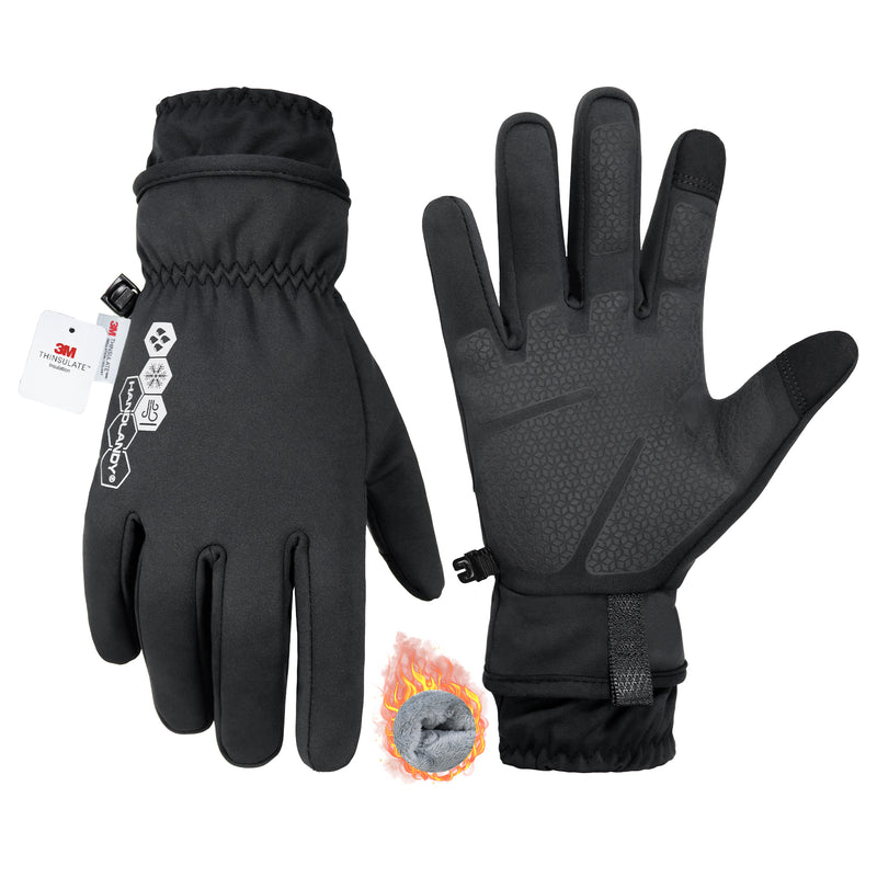 HANDLANDY Winter Gloves for Men & Women, Insulated Waterproof for Cold Weather, Thermal Glove for Cycling, Ski, Riding, Driving, Biking, Running 8042