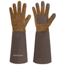 Handlandy Men Women Gardening Gloves Breath Pigskin Leather Long 5067（5/7/9 Pairs）