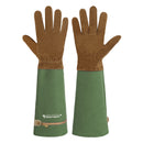 HANDLANDY Long Gardening Gloves for Men Women, Thorn Proof Rose Pruning Leather Gardening Weeding Yard Gauntlet Glove, Best Gardener Gift 5209