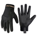 HANDLANDY Tactical Leather Gloves for Men, Cowhide Palm with Knuckle Guard T104