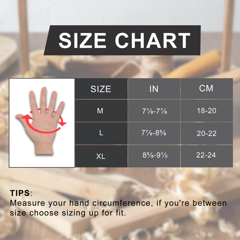 HANDLANDY  Fingerless Work Gloves for Men, Half Finger Working Glove Grip Shock-Absorbing Breathable Uwrist TPR Anti-collision Gloves for Mens & Women6355 6358