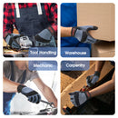 Handlandy Men Work Gloves Reflective Anti Vibration Breathable 5805