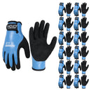 HANDLANDY 12 Pairs Bulk Waterproof Work Gloves for Cold Weather, Insulated Winter Freezer Work Gloves for Men Women 11175