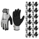 HANDLANDY 12 Pairs Bulk Waterproof Work Gloves for Cold Weather, Insulated Winter Freezer Work Gloves for Men Women 11175