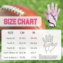 Youth Football Gloves Kids Sticky Receiver Gloves for Boys Girls Junior Flag Football Gloves with Grip Snug Fit S776 S774 S775 S761