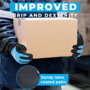 HANDLANDY Waterproof Work Gloves for Cold Weather, Insulated Winter Freezer Work Gloves with Grip for Men Women 11175