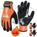 HANDLANDY Waterproof Work Gloves for Cold Weather, Insulated Winter Freezer Work Gloves with Grip for Men Women 11175