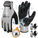 HANDLANDY Waterproof Work Gloves for Cold Weather, Insulated Winter Freezer Work Gloves with Grip for Men Women 11175