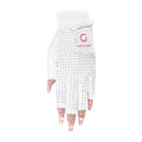 Womens Fingerless Golf Gloves Left Hand,Ladies Half Finger Golf Gloves Breathable Yoga Mesh for Fashion-Conscious Golfers L843