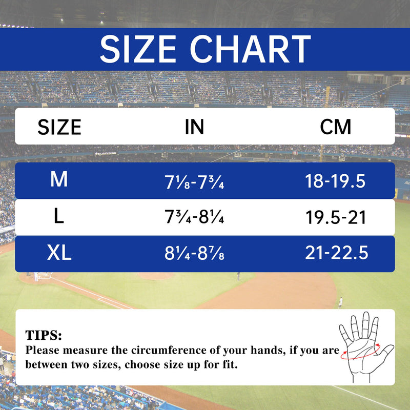 Baseball Batting Gloves for Adult Youth, Grip Breathable Softball Batting Gloves Fit Men Kids Boys Girls S816/S817