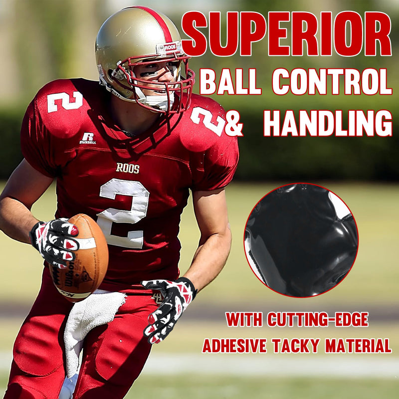 Mens Football Gloves Wide Receiver Gloves Youth Sticky Receiver Gloves Mens Receiving Gloves Best GiftsS804