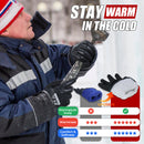 HANDLANDY 12 Pairs Bulk Waterproof Work Gloves for Cold Weather, Insulated Winter Freezer Work Gloves for Men Women 11175