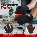 HANDLANDY Work Gloves for Men & Women, Utility Mechanic Working Gloves with Touch Screen 6312