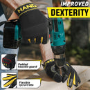 HANDLANDY Work Gloves for Men & Women, Utility Mechanic Working Gloves Touch Screen, Flexible Yard Work Gloves6350