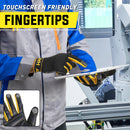 HANDLANDY Work Gloves for Men & Women, Utility Mechanic Working Gloves Touch Screen, Flexible Yard Work Gloves6350