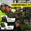 HANDLANDY Work Gloves for Men & Women, Utility Mechanic Working Gloves Touch Screen, Flexible Yard Work Gloves6350