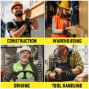 HANDLANDY Work Gloves for Men & Women, Utility Mechanic Working Gloves Touch Screen, Flexible Yard Work Gloves6350