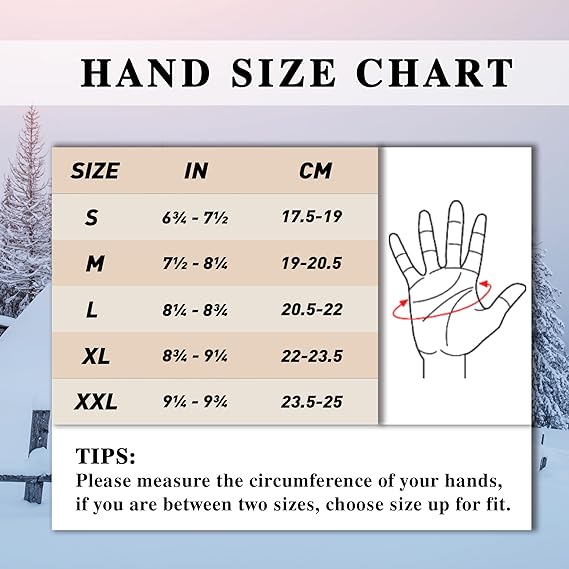 Hnadlandy Winter-Arbeitshandschuhe, isoliertes Hirschleder 6261