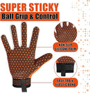 GIAMZONP Youth Football Gloves, American Football Glovesfor Kids,  Receiver Gloves for Boys Girls S761