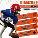 GIAMZONP Youth Football Gloves, American Football Glovesfor Kids,  Receiver Gloves for Boys Girls S761