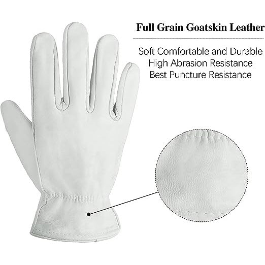 HANDLANDY Rigger Glove Goatskin Leather Driver Gardening 12103