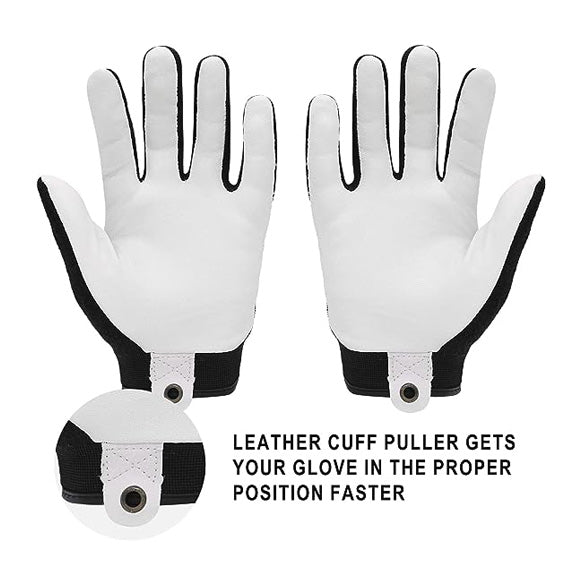 Goatskin Leather Work Gloves Mechanic Driver Gardening 6224