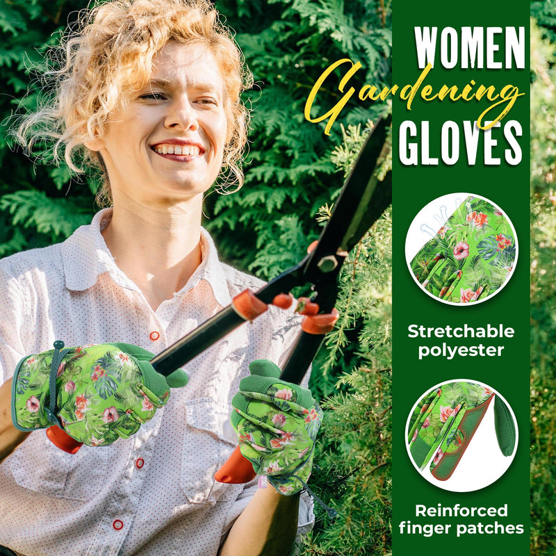 handlandy gardening gloves HLDD HANDLANDY Gardening Gloves for Women, Breathable Ladies Leather G