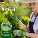 HLDD HANDLANDY Gardening Gloves for Women, Breathable Ladies Leather Garden Yard Gloves Best Gift for Gardeners 5201/5205/5212