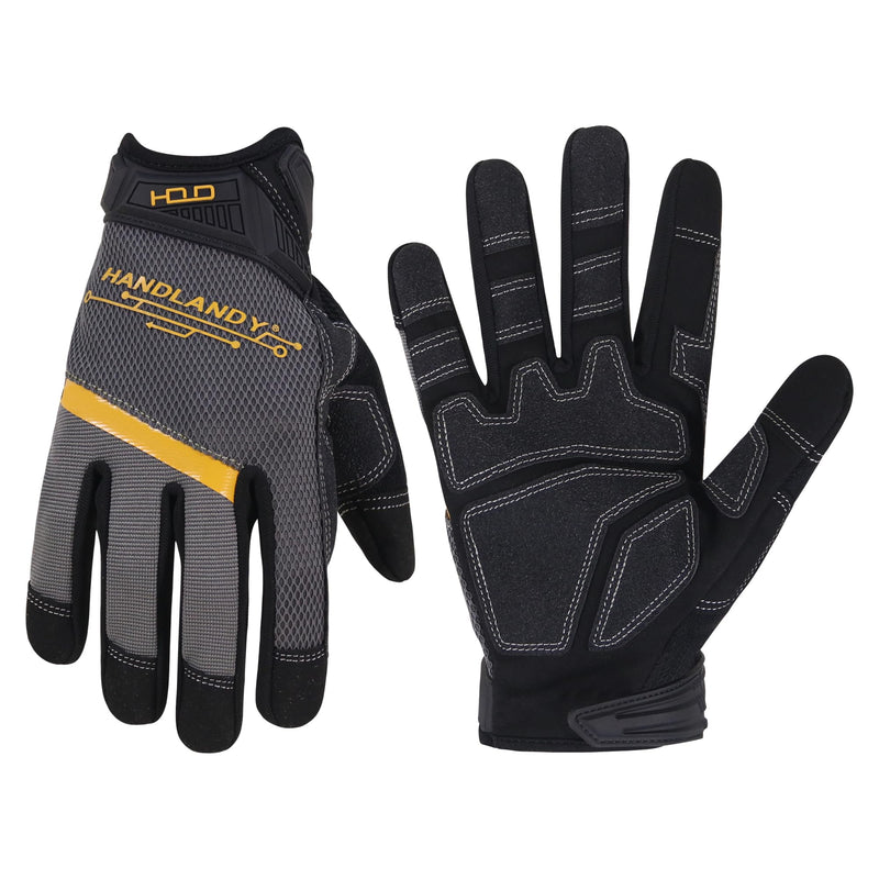 Handandy Anti-Rutsch-Mechaniker-Handschuhe, Handfläche aus Kunstleder, 6082