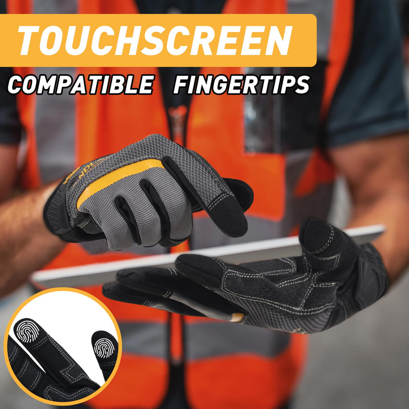 mechanic handschuhe Handlandy Anti Slip Gloves Synthetic Leather Palm 6082 XL / 12 Pairs Wähle Deine Größe:52 cm Himiway E-Bike Cobra D7 Extra palm padding helps v-faire
