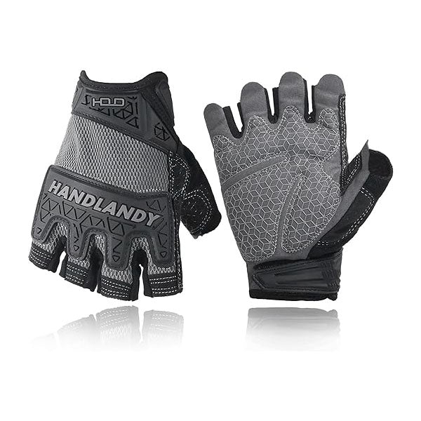 HANDLANDY Gants de travail sans doigts pour hommes Mécanicien tactique 6262