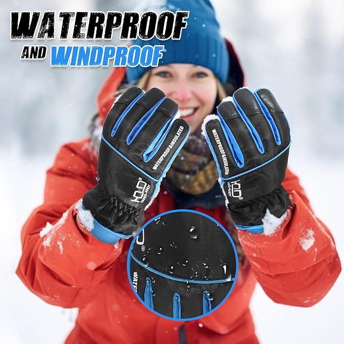 HANDLANDY 3M Insulated Work Gloves Waterproof Winter Cold H717BH