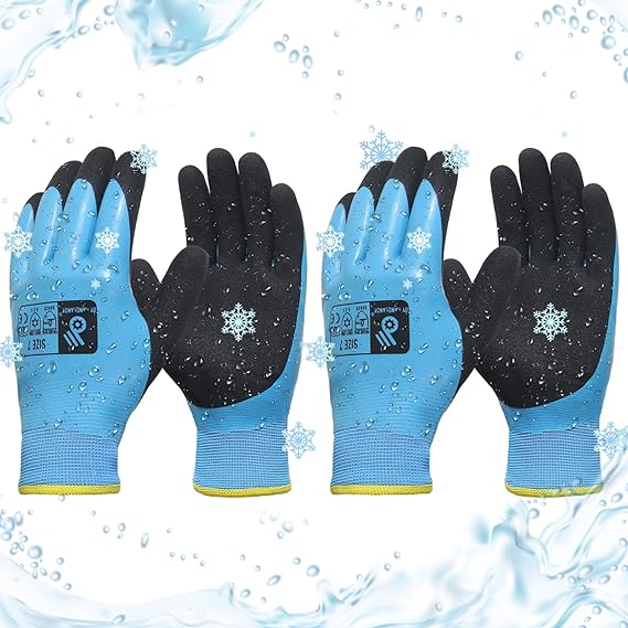 HANDLANDY Gants de travail imperméables pour congélateur isolé par temps froid 11154