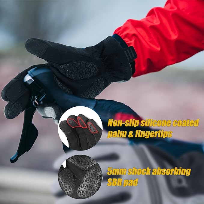 HANDLANDY gants d'hiver cyclisme thermique chaud écran tactile 6227