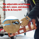 HANDLANDY Winter Water Repellent Insulated Leather Work Gloves 12107 12110