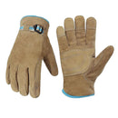 HANDLANDY Winter Water Repellent Insulated Leather Work Gloves 12107 12110