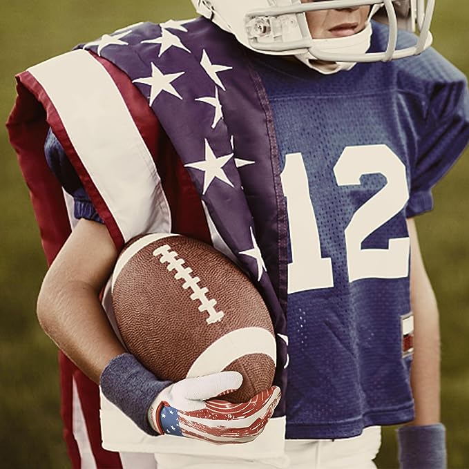 HANDLANDY Fußballhandschuhe Silikon Grip Kinder Flag Receiver S745