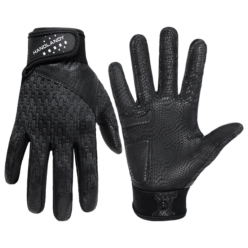 HANDLANDY Baseball Batting Gloves for Adult Youth, Grip Breathable Softball Batting Gloves Fit Men Kids Boys Girls 836