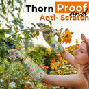 HANDLANDY Women Gardening Gloves, Thorn Proof Breathable Ladies Rose Pruning Garden Gauntlet Yard Gloves5215/5211