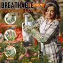 HANDLANDY Women Gardening Gloves, Thorn Proof Breathable Ladies Rose Pruning Garden Gauntlet Yard Gloves5215/5211