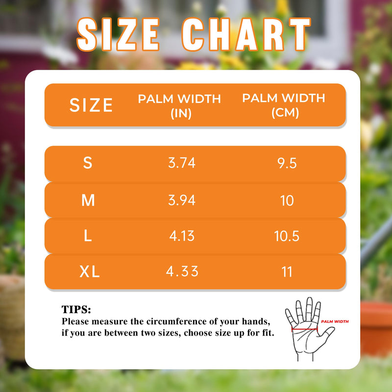 HANDLANDY Women Gardening Gloves, Thorn Proof Breathable Ladies Rose Pruning Garden Gauntlet Yard Gloves5215